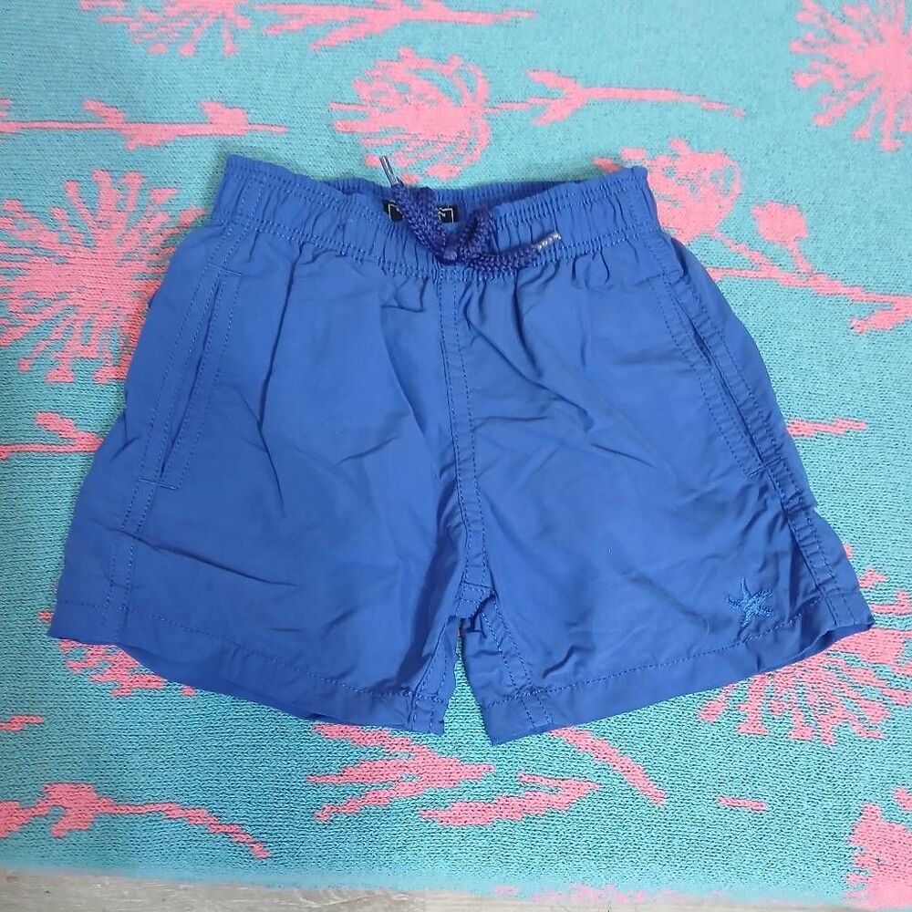 Vilbrequin boys size 4 yrs swiming trunks beach shorts pool cobalt blue